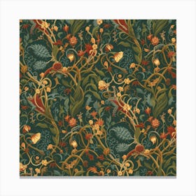 William Morris Inspired Artwork 3 Canvas Print