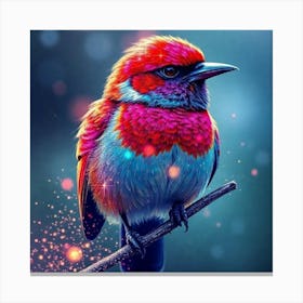 Red bird Canvas Print