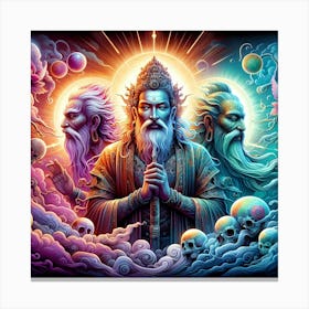 Psychedelic Gods Canvas Print