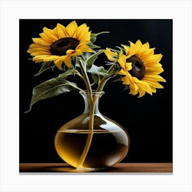 Lovely Sunflower Canvas Print