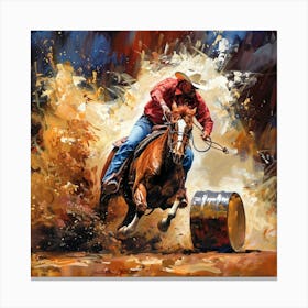 Rodeo Rider Canvas Print