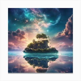 Island In The Sky Canvas Print