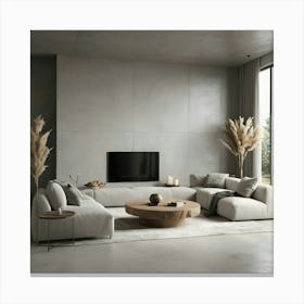 Modern Living Room 125 Canvas Print