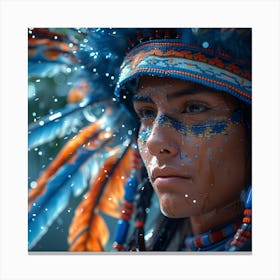 Native American Woman Canvas Print