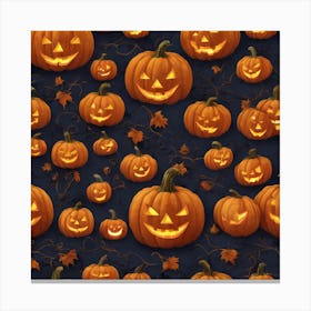 Halloween Pumpkins 2 Canvas Print