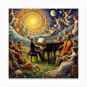 Angels And Music Canvas Print