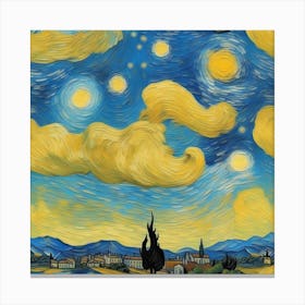 sky Vincent Van Gogh Canvas Print