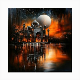 Celestial Splendor: A Tribute to Black Cultural Heritage Sites in Oil 2 Canvas Print