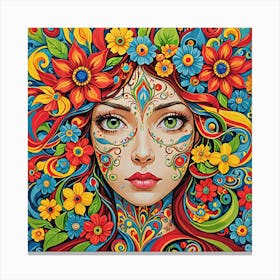 Flower Girl Canvas Print