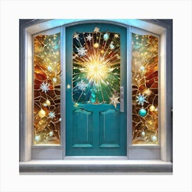 Christmas Door 66 Canvas Print