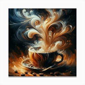 Coffee Painting 2 Canvas Print