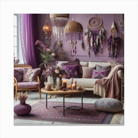 Bohemian Living Room 2 Canvas Print