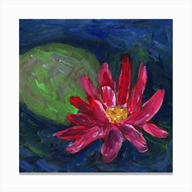 Waterlilly - painting impressionism floral flower square Anton Maliar Canvas Print