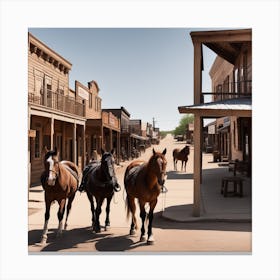 Old West Town 2 Canvas Print