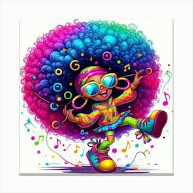 Afro Girl 4 Canvas Print