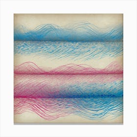 Abstract Wave Pattern Canvas Print