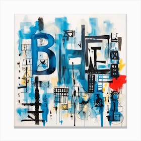 Bhe Splash lettering Canvas Print