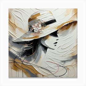 Woman In A Hat 8 Canvas Print