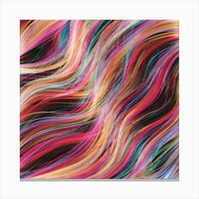 Rainbow Wavy Canvas Print