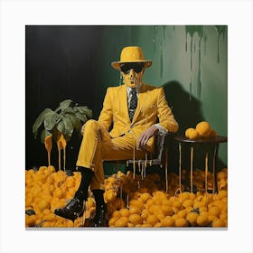 Man In Yellow Suit Canvas Print