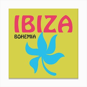 Ibiza Bohemia Bold Illustration Canvas Print