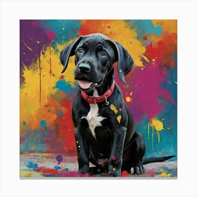 Great Dane Puppy 2 Canvas Print