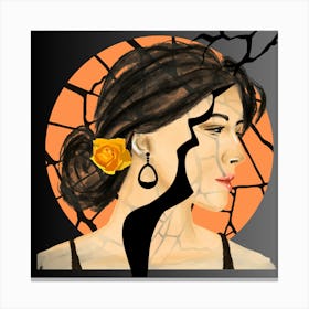 Woman'S Face 1 Canvas Print