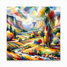 Landscape Painting 2 Canvas Print