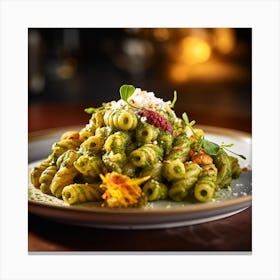 Pesto Pasta Canvas Print