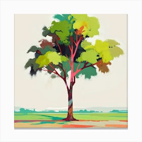 Abstract modernist Chestnut tree 5 Canvas Print