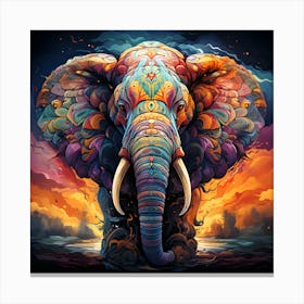 Elephant Painting Canvas Print