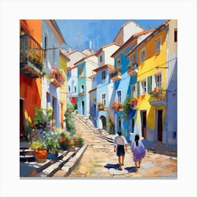 Street In Old San Juan Canvas Print