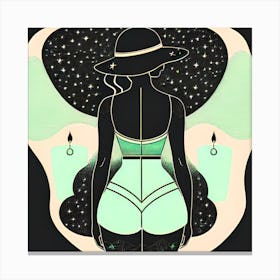 Girl In A Hat Canvas Print