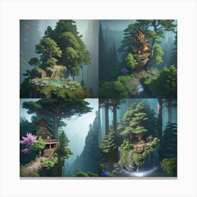 Japanese House Canvas Print