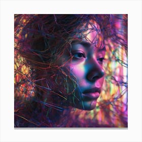 Psychedelic Portrait 1 Canvas Print