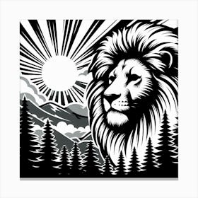 A Lion Canvas Print