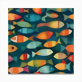 Colorful Fishes 2 Canvas Print