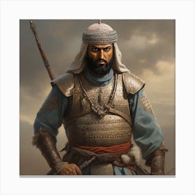 Leonardo Diffusion Xl An Imaginary Image Of A Muslim Warrior 0 Canvas Print