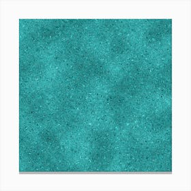 Cyan Glitter Canvas Print