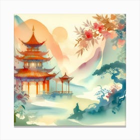 Chinese Pagoda 23 Canvas Print