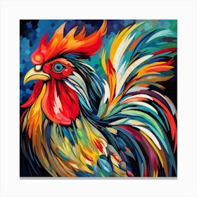 Rooster Painting Canvas Print