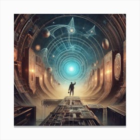 Futuristic Tunnel 4 Canvas Print