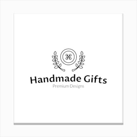 Logo Black Canvas Print