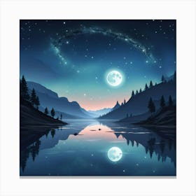 Night Landscape 2 Canvas Print