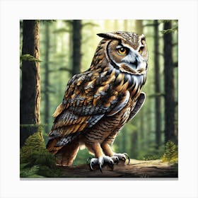 Great Horned Owl 9 Canvas Print