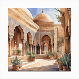 MoroCco WatercoloR Canvas Print