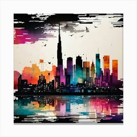 Dubai Skyline Canvas Art Canvas Print