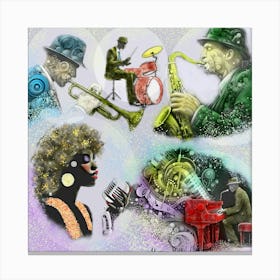 Jazz Musicians Canvas Print