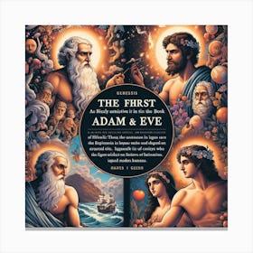 First Book Of Adam And Eve Canvas Print