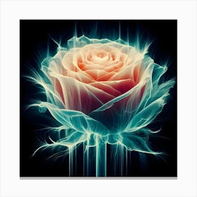 Fractal Rose Canvas Print